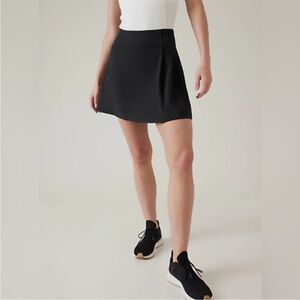 Athleta Black Fairway Pleated Skort Activewear Golf Athleisure Size Small